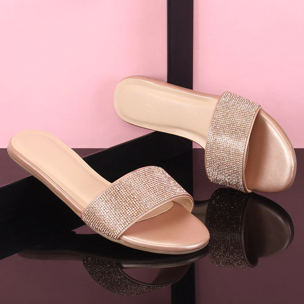 Women "Zoe" Sophisticated Glittering Slippers - Image 6
