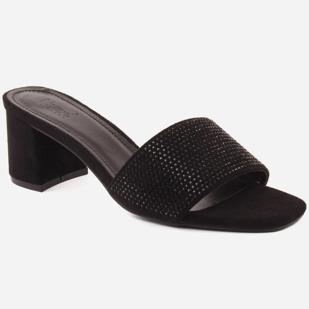 Women "Zoey" comfy slipon block heel sandals
