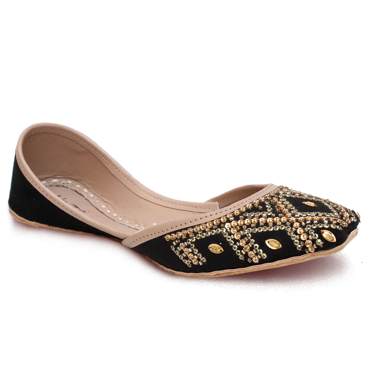 Women's "ADOLF" Sequence Leather Khussa