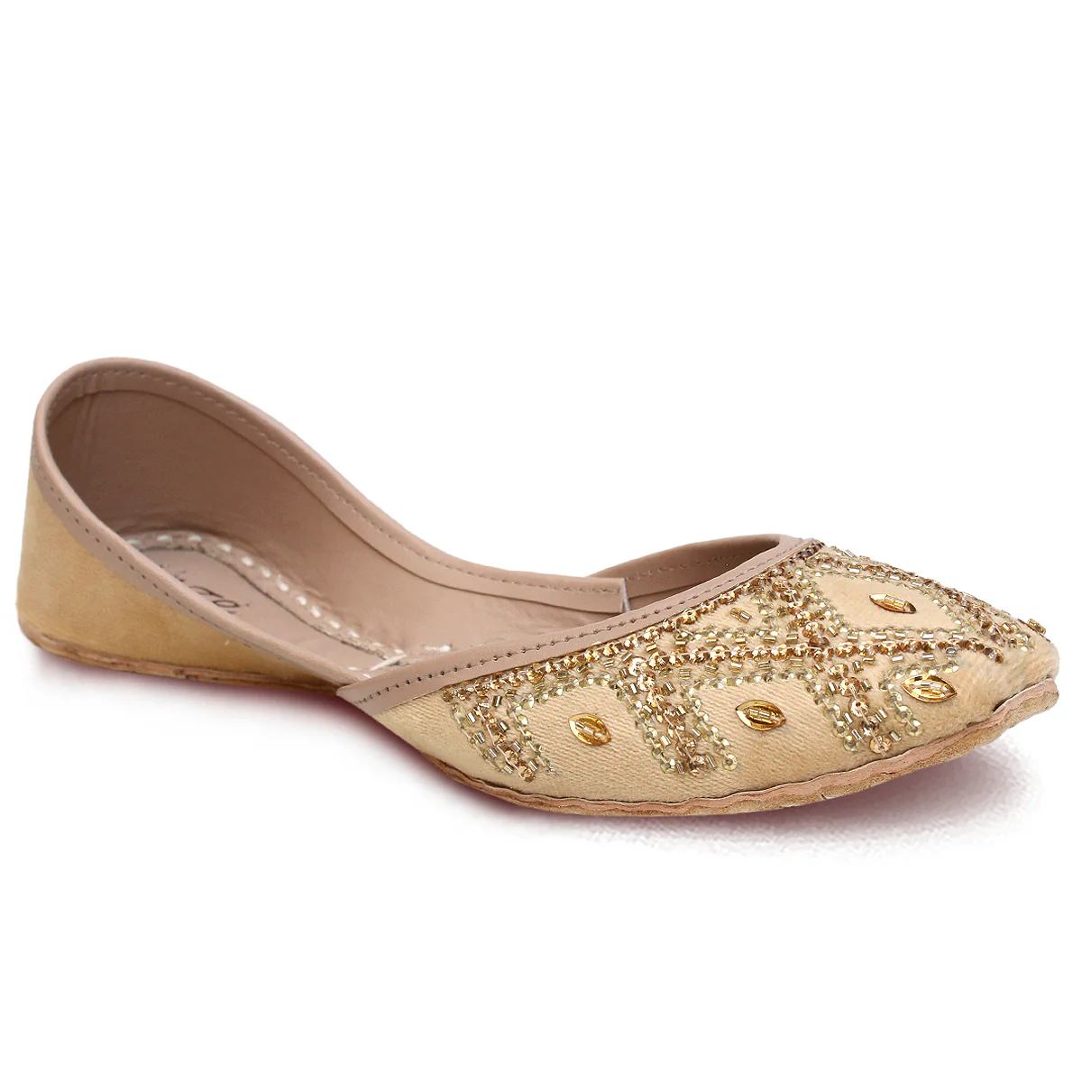 Women's "ADOLF" Sequence Leather Khussa