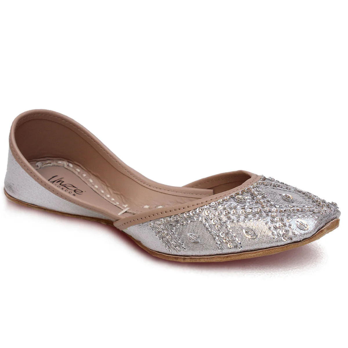 Women's "ADOLF" Sequence Leather Khussa