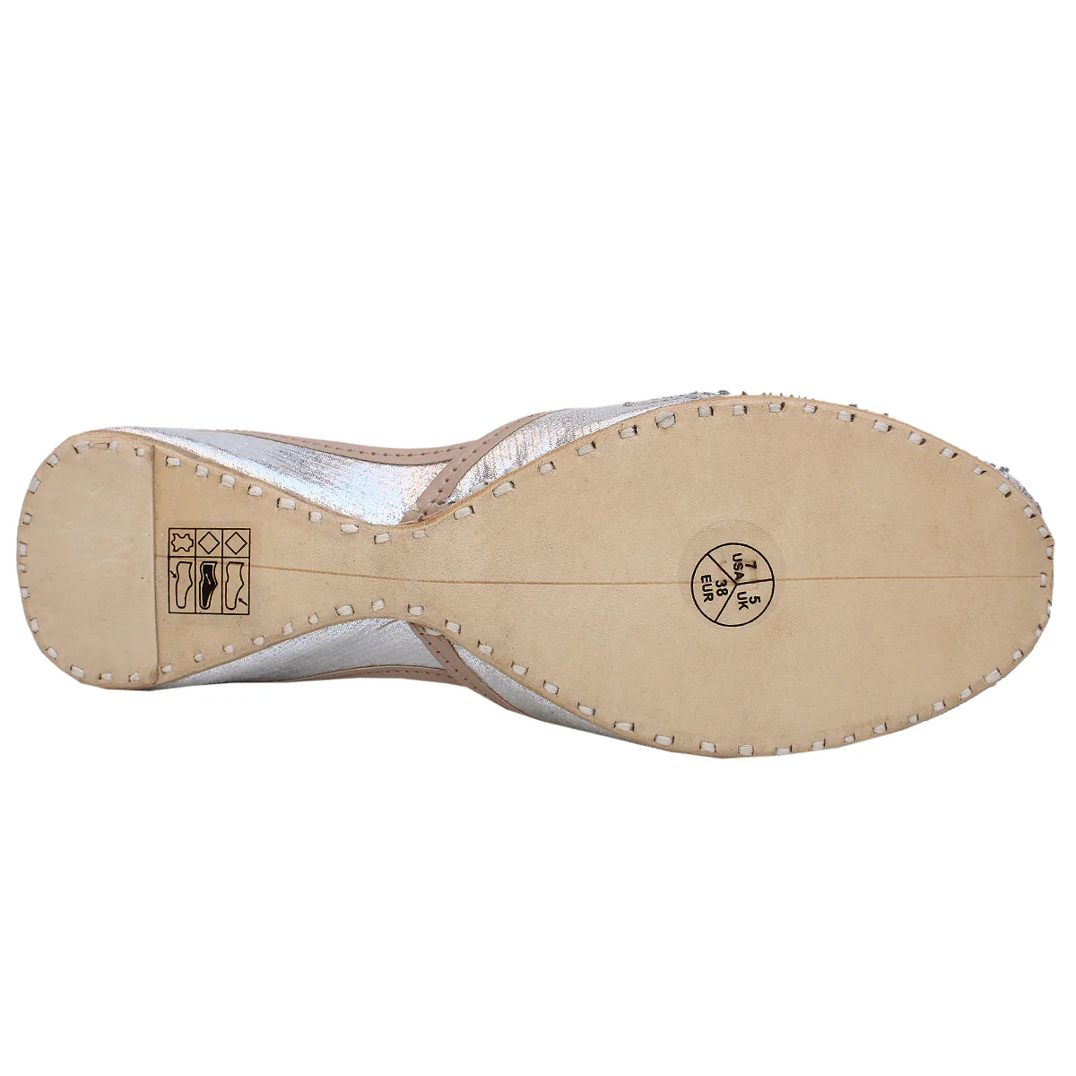 Women's "ADOLF" Sequence Leather Khussa - Image 5