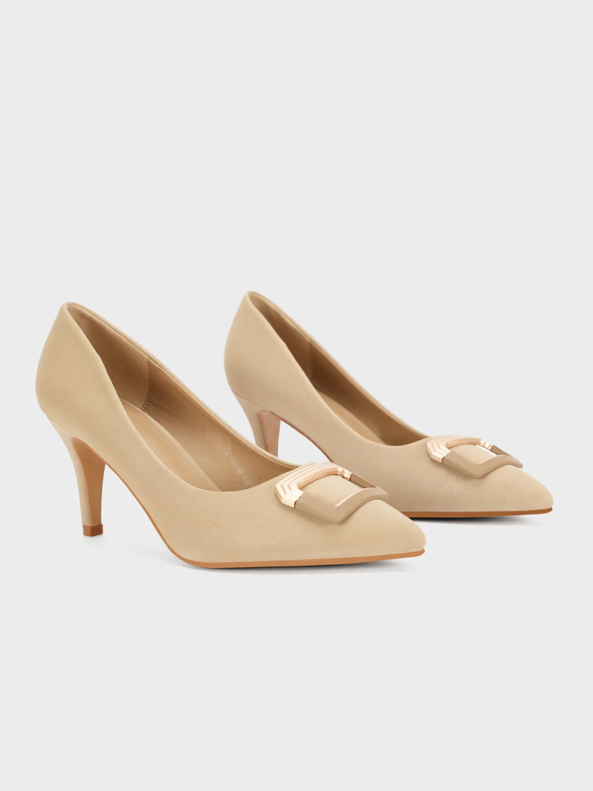 Womens "ALITA" Pointed Toe Comfy Heeled Shoes - Image 2