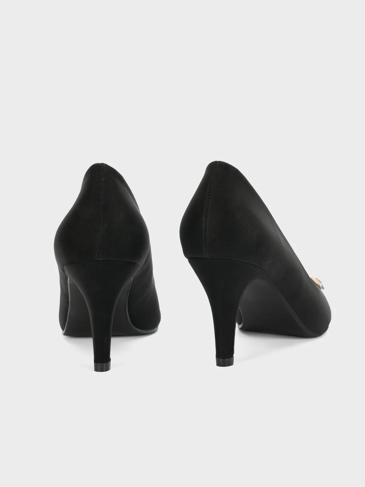 Womens "ALITA" Pointed Toe Comfy Heeled Shoes - Image 3