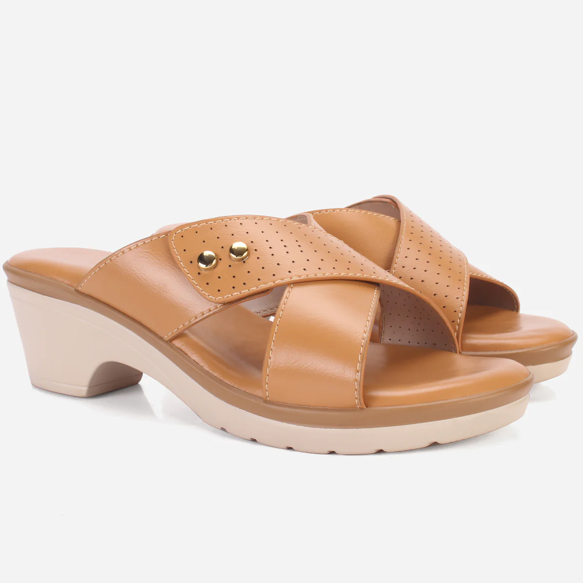 Womens "ALONDRA" Comfy Wedge Slip Ons Sandals - Image 2