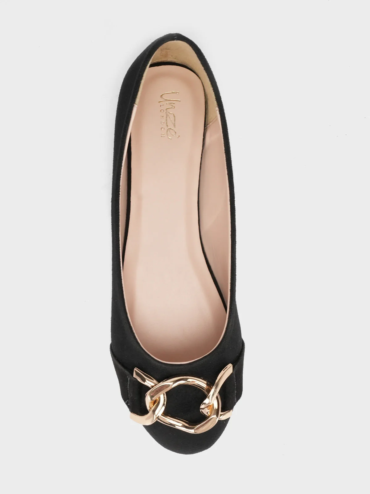 Womens "AMALIA" Metallic Buckled Pumps - Image 5