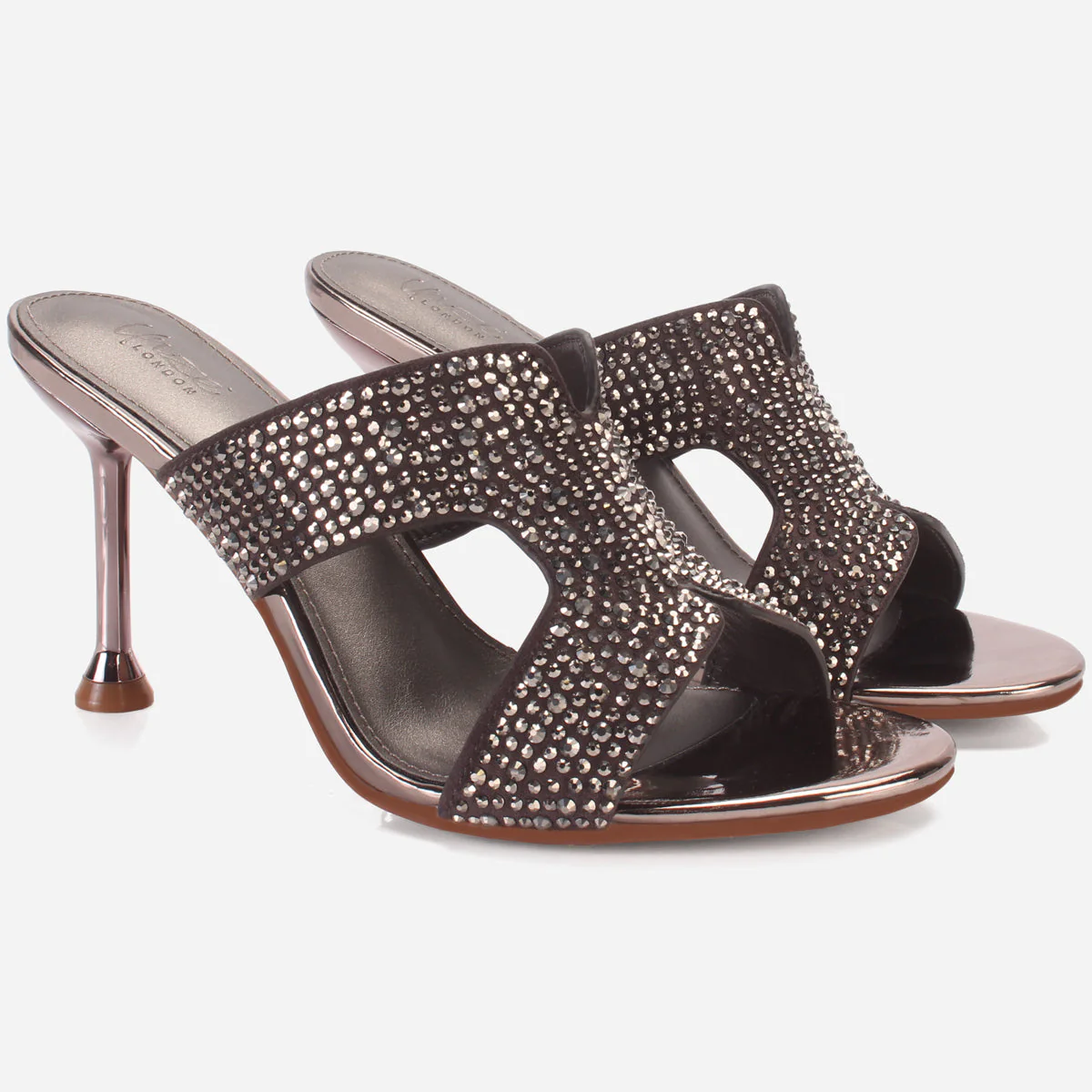 Women's "AMEERA" Open Toe Decorated Wedding Sandals - Image 2