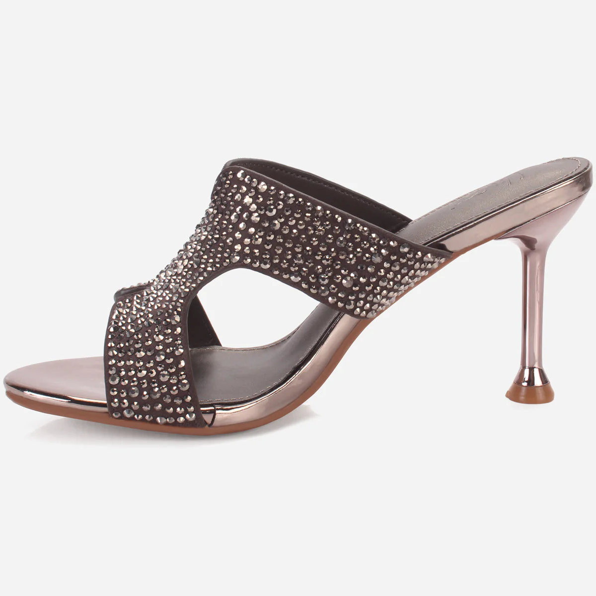Women's "AMEERA" Open Toe Decorated Wedding Sandals - Image 3
