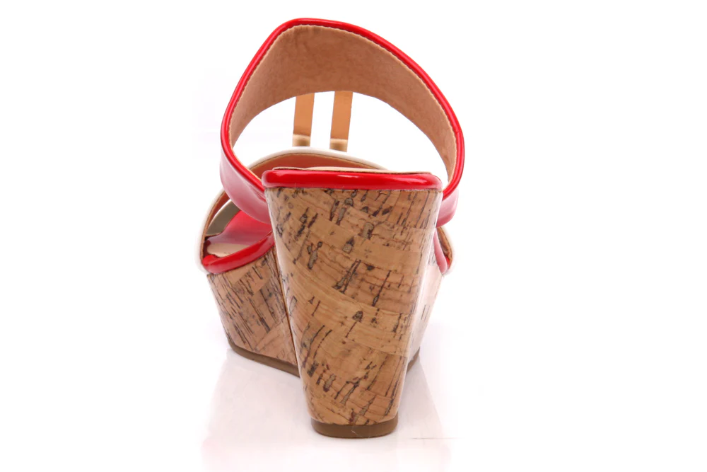 Womens 'Amie' High Wedge Sandal - Image 2