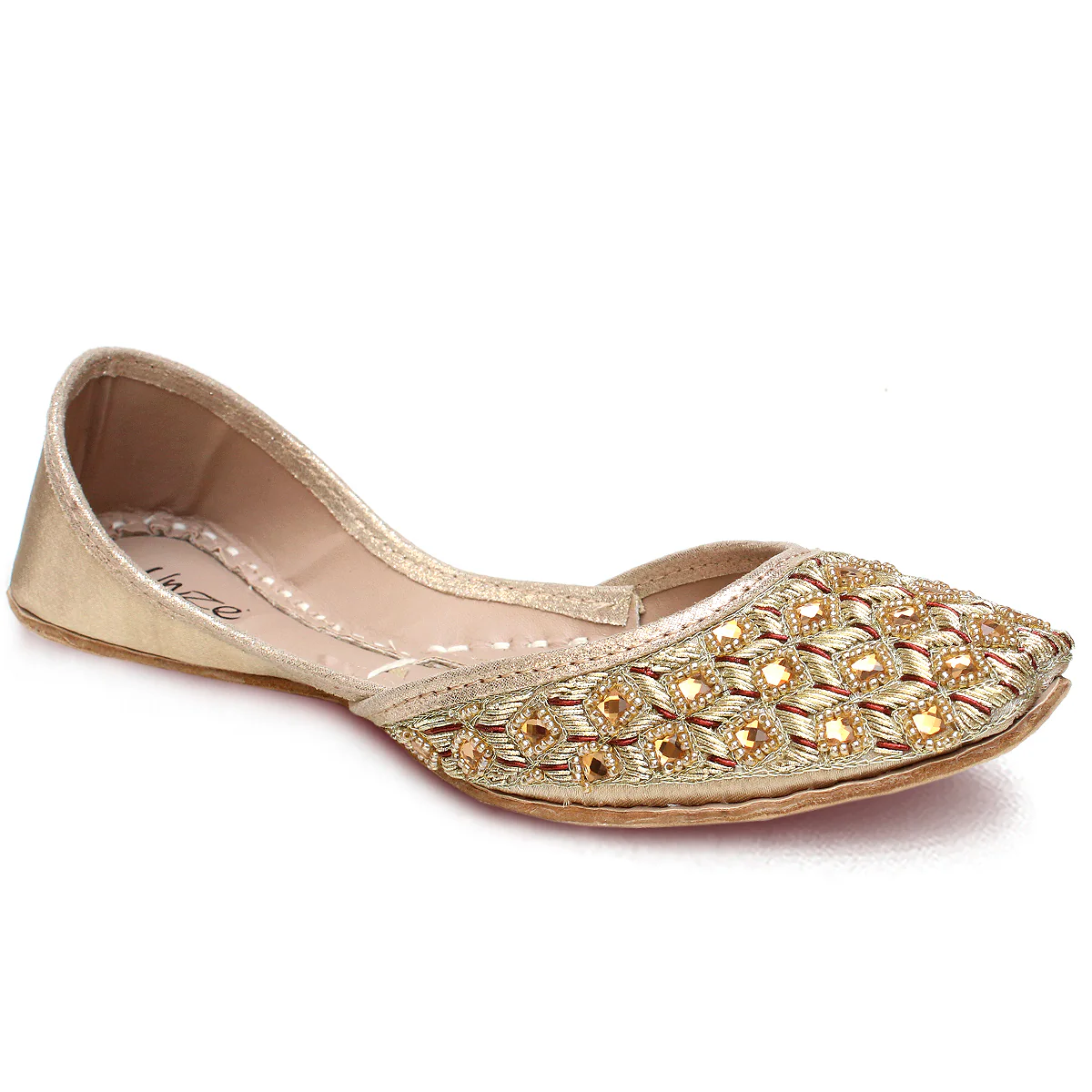 Womens "AMROOSE" Fancy Leather Khussa