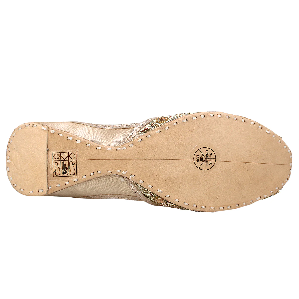 Womens "AMROOSE" Fancy Leather Khussa - Image 5