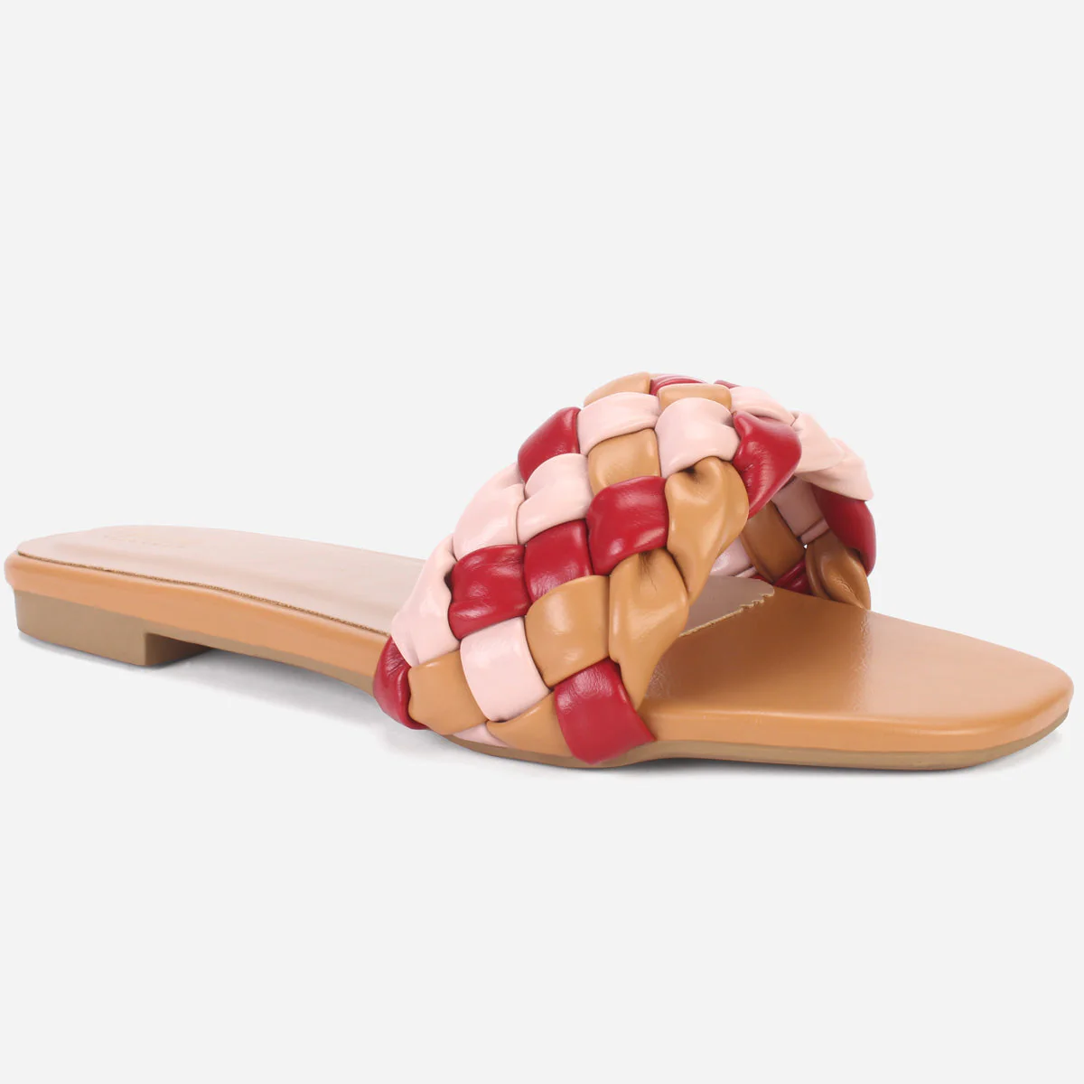 Womens "AMUNET" Braided Open Toe Summer Slippers