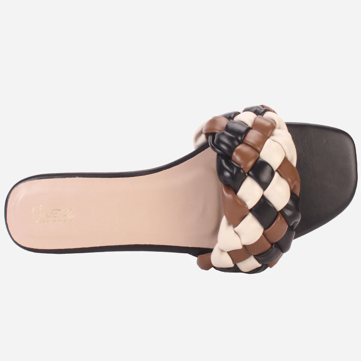 Womens "AMUNET" Braided Open Toe Summer Slippers - Image 4