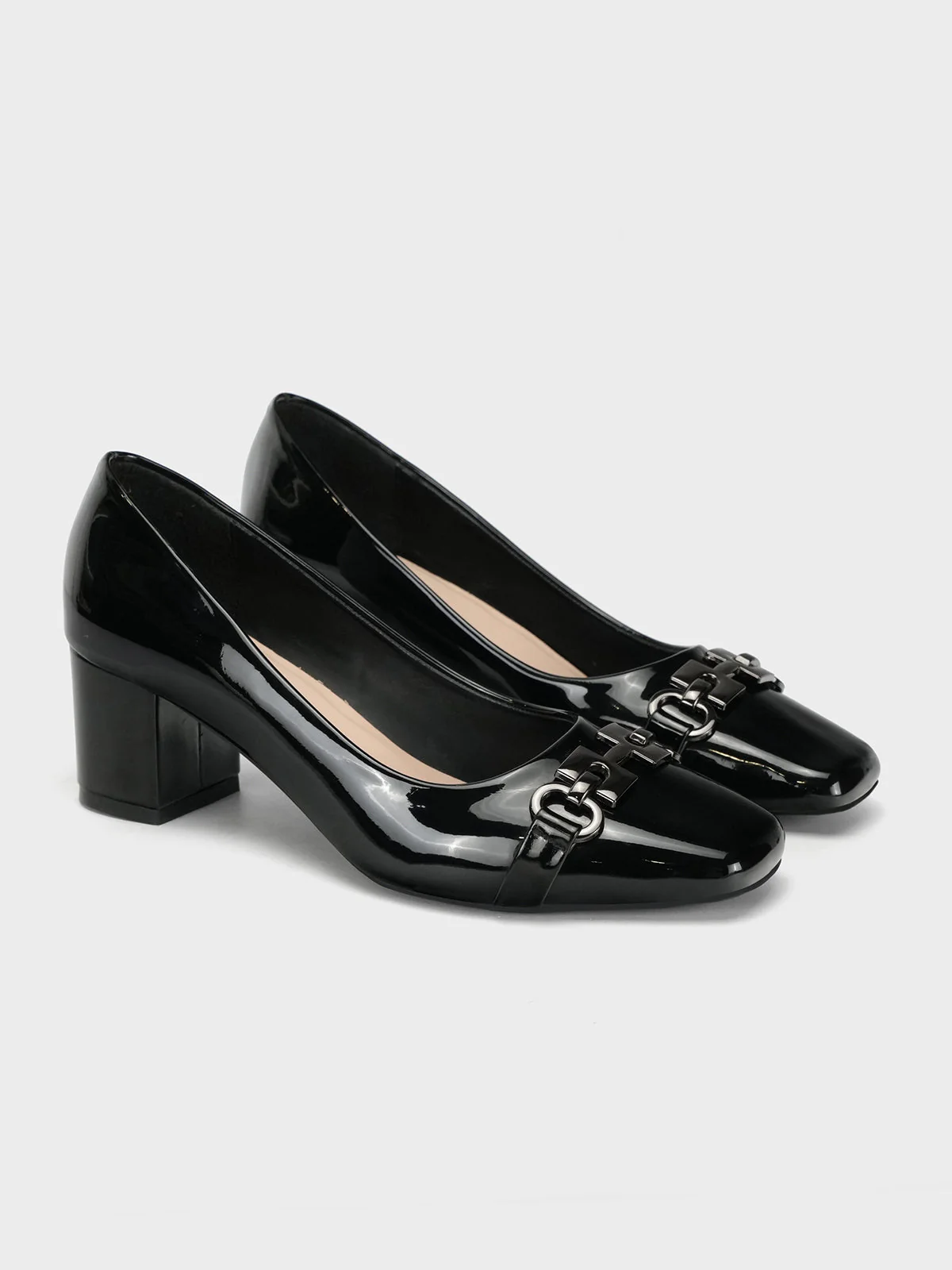 Womens "ANISIM" Block Heel Dress Courts - Image 2