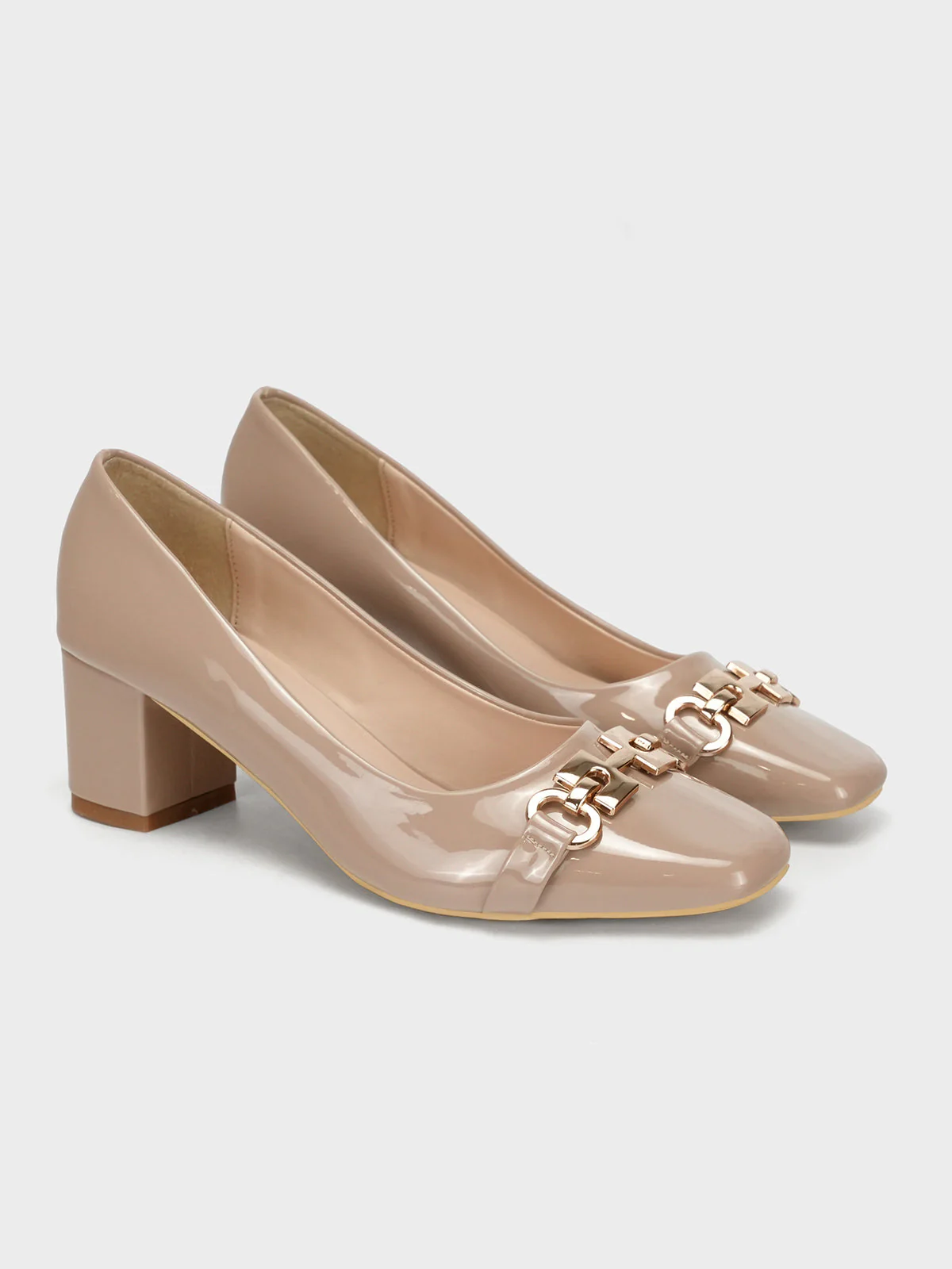 Womens "ANISIM" Block Heel Dress Courts - Image 2