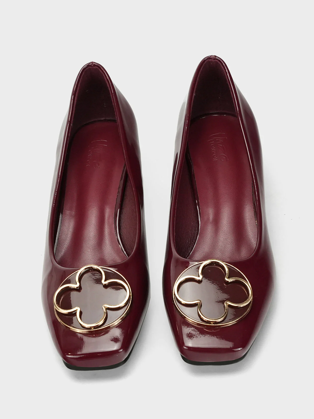 Womens "ARIZONA" Fancy Block Heel Courts - Image 5