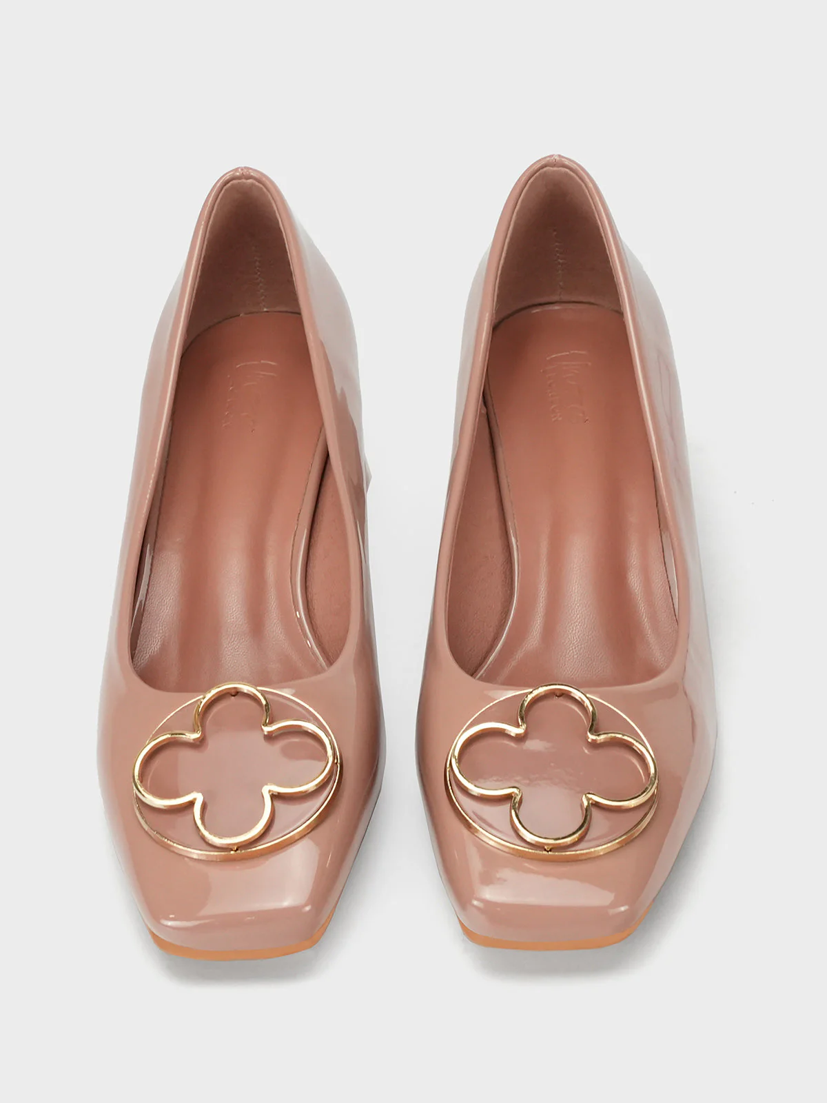 Womens "ARIZONA" Fancy Block Heel Courts - Image 5