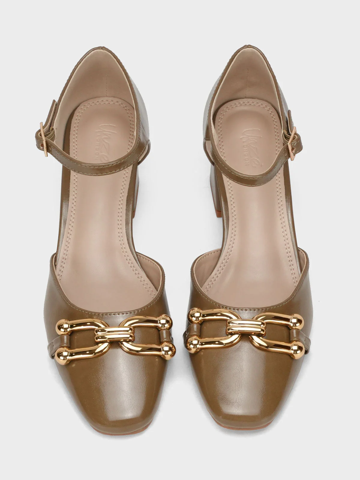 Womens "AVIVA" Decorated Ankle Strap Sandals - Image 5