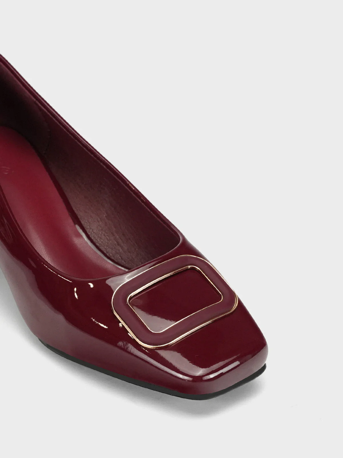 Women's "AWILDA" Square Toe Block Heel Courts - Image 4