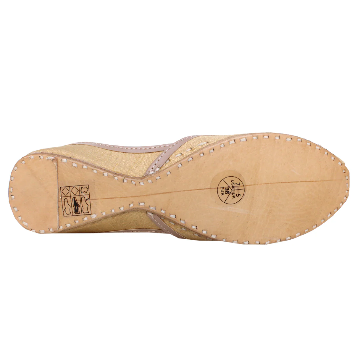 Womens "BAANU" Decorated Flat Khussa Pumps - Image 5