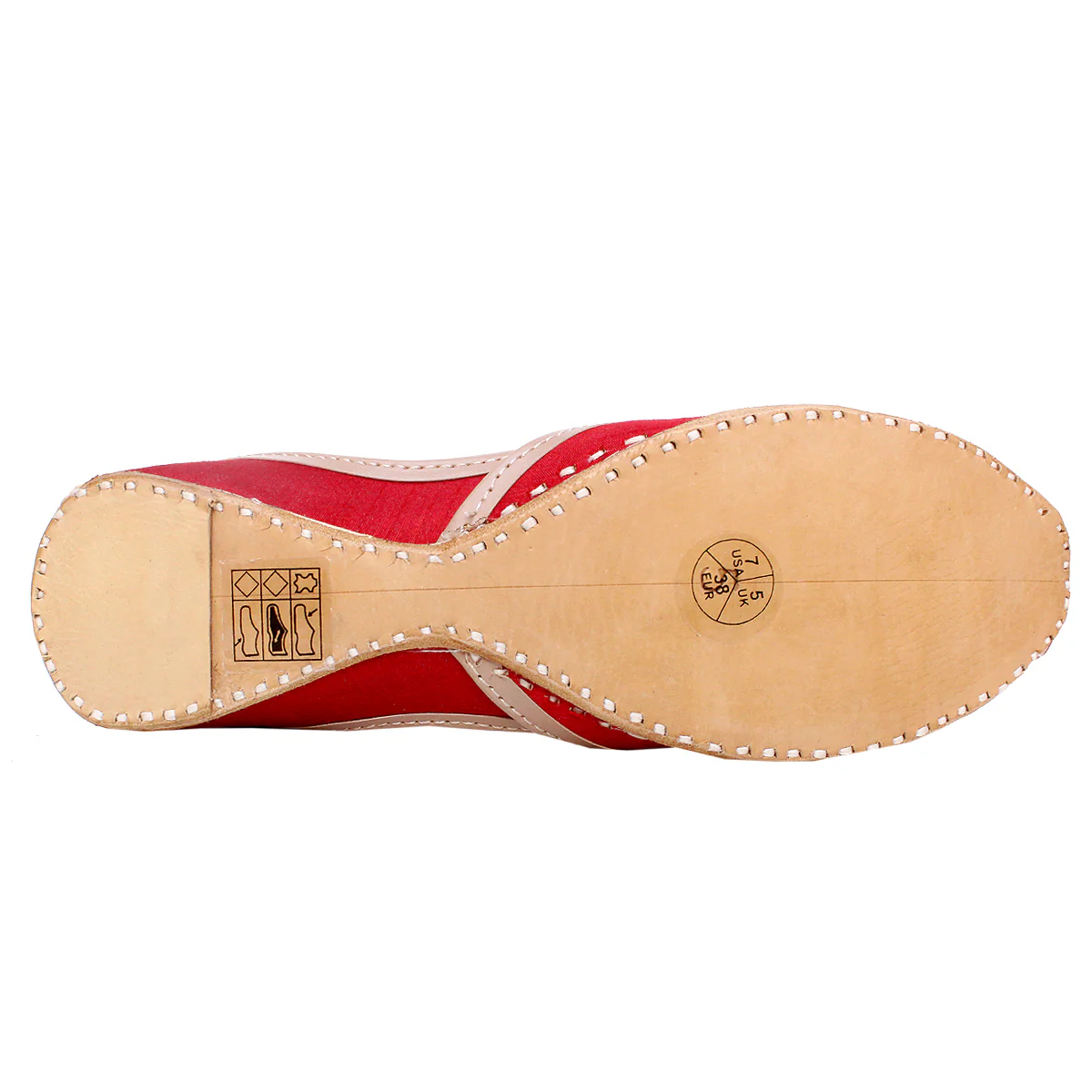 Womens "BAANU" Decorated Flat Khussa Pumps - Image 5