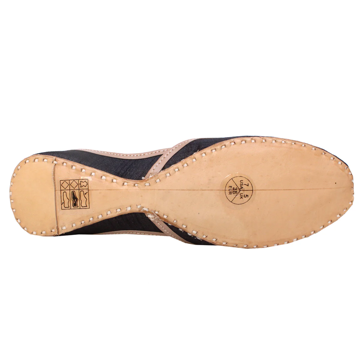 Womens "BAANU" Decorated Flat Khussa Pumps - Image 5