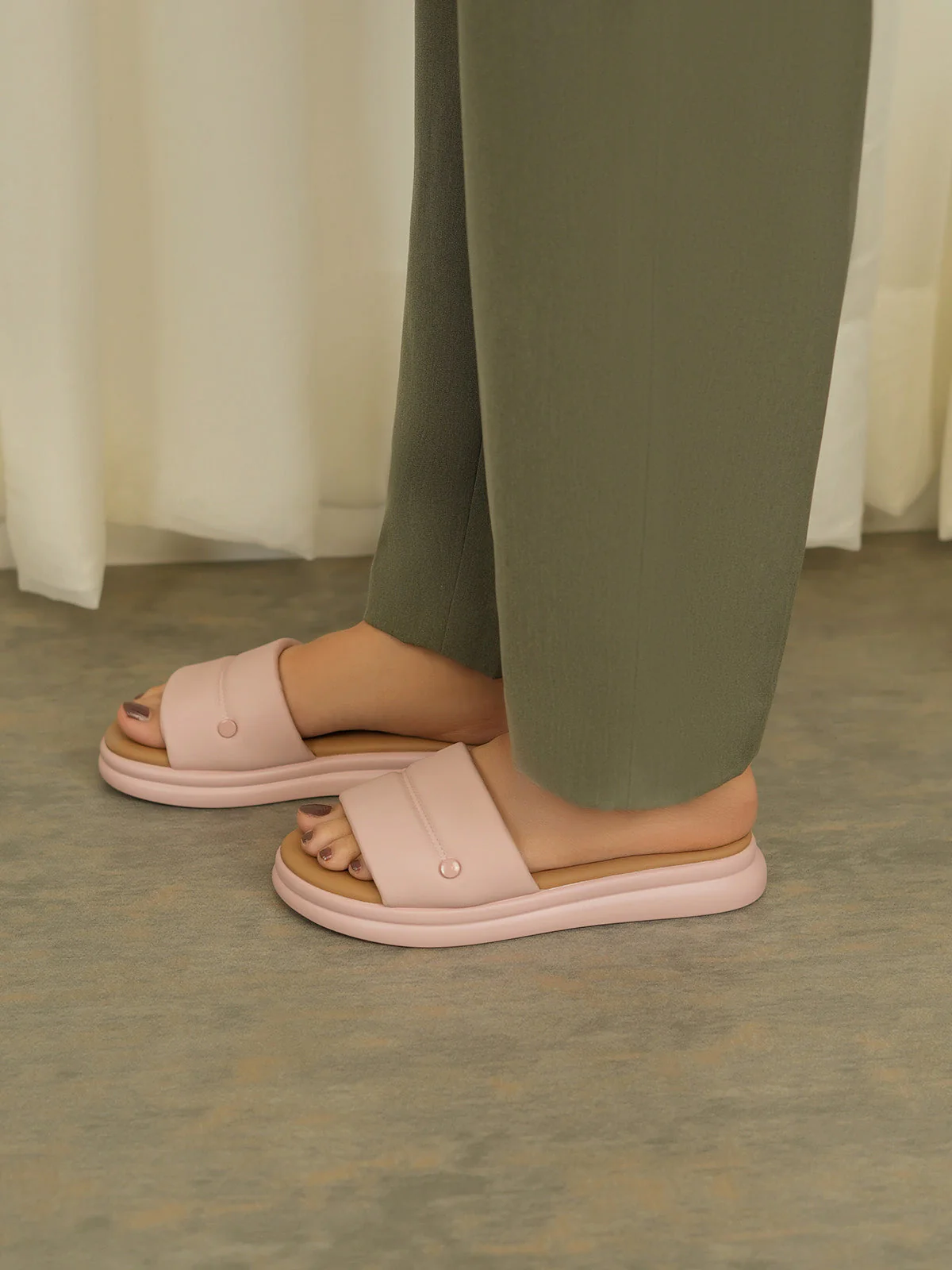 Womens "BARDOT" Super Soft Casual Slippers
