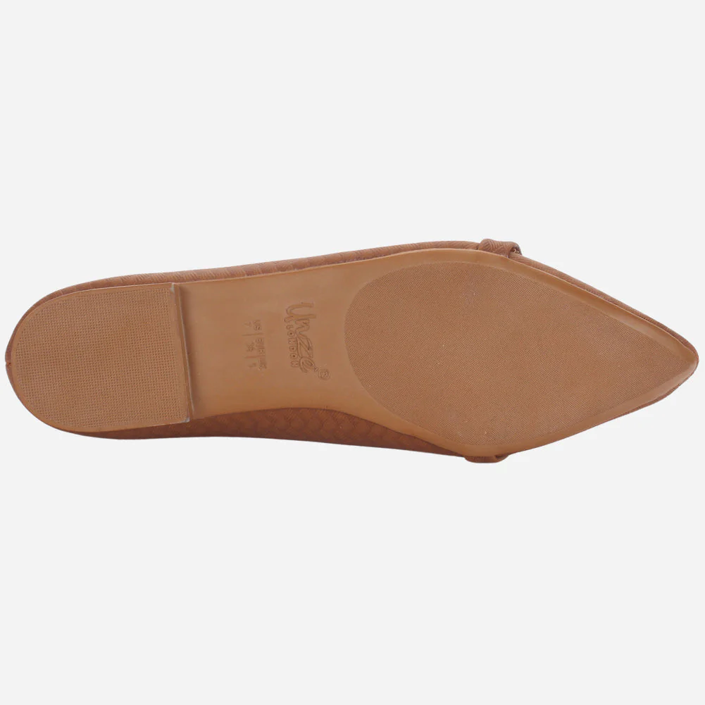 Women's "BATTY" Pointed Toe Decorated Flat Pumps - Image 5