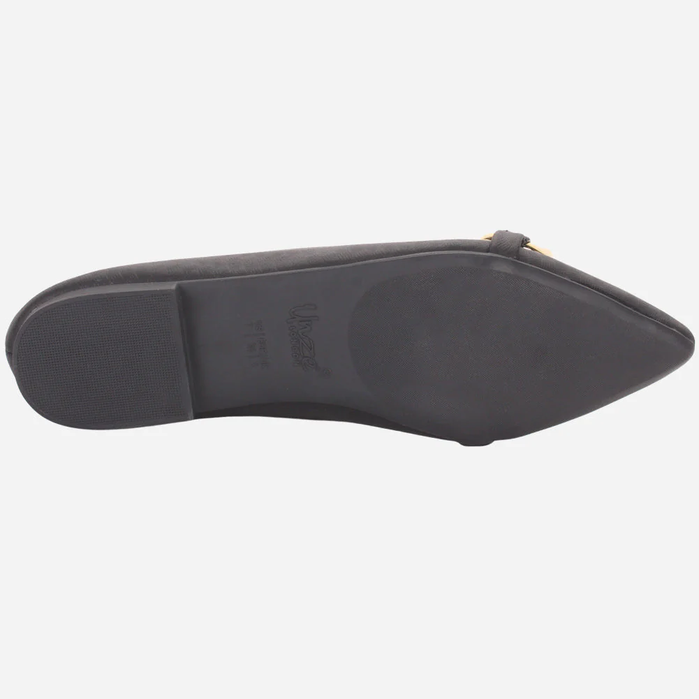 Women's "BATTY" Pointed Toe Decorated Flat Pumps - Image 5
