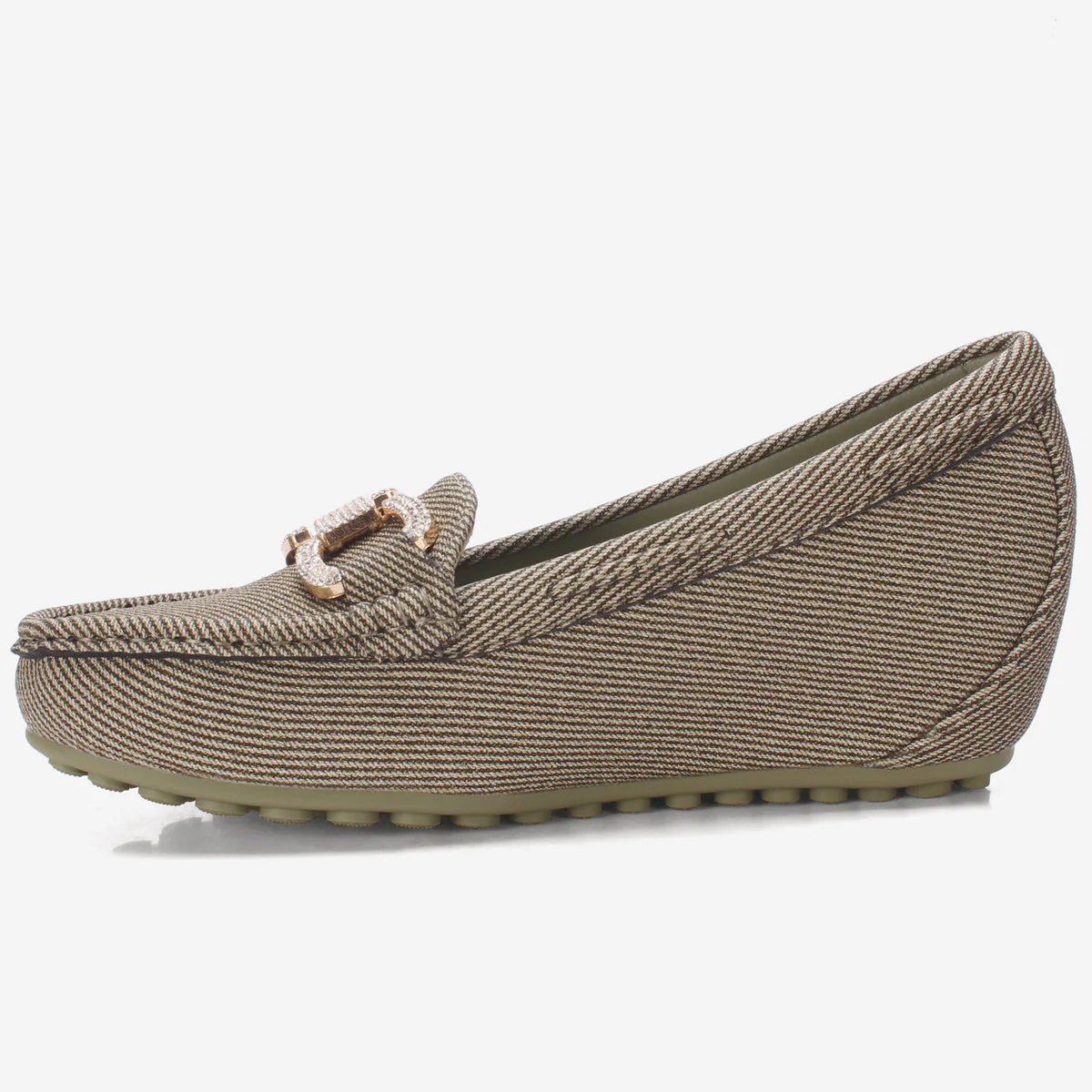 Women's "BENEDITTA" High Wedge Comfy Moccasins - Image 3
