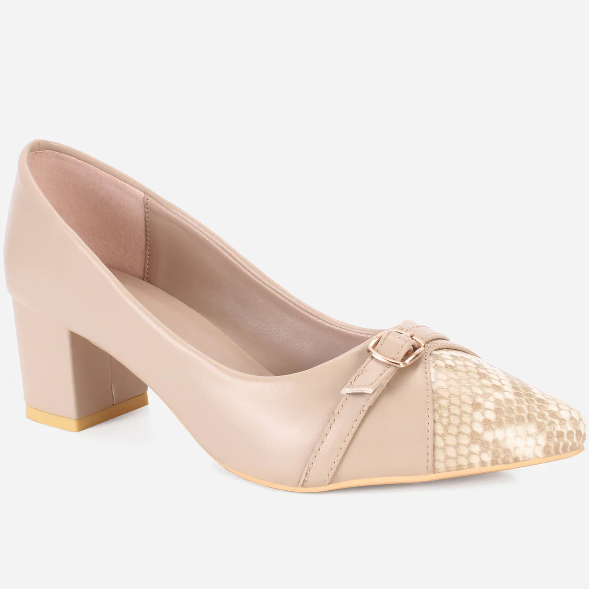 Womens "BENJI" Block Heel Office Court Shoes