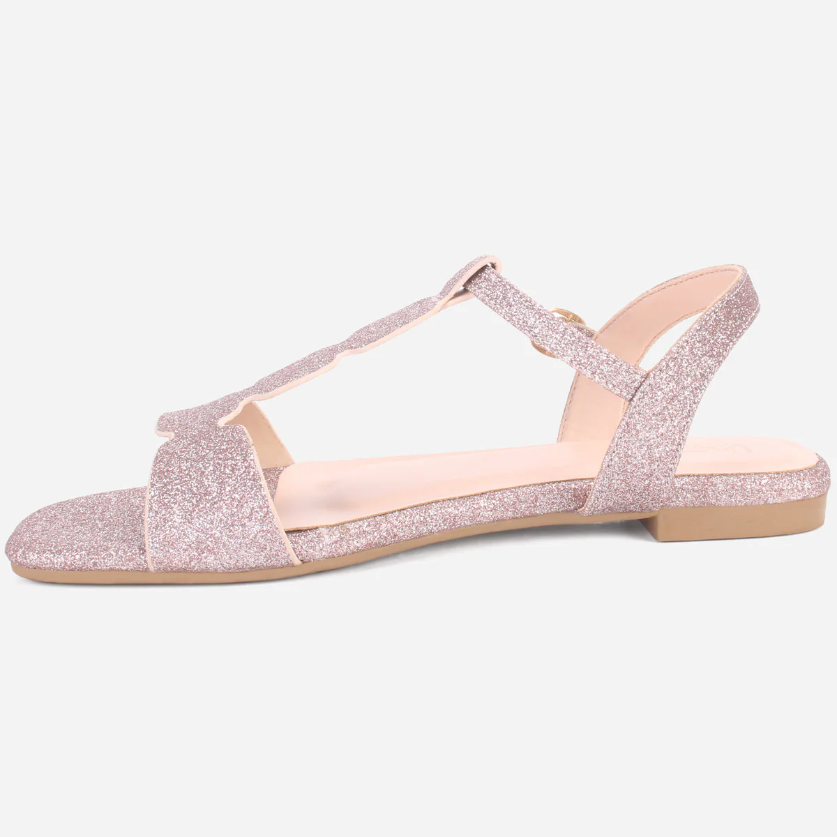 Womens "BENNU" Shimmery Summer Sandals - Image 3