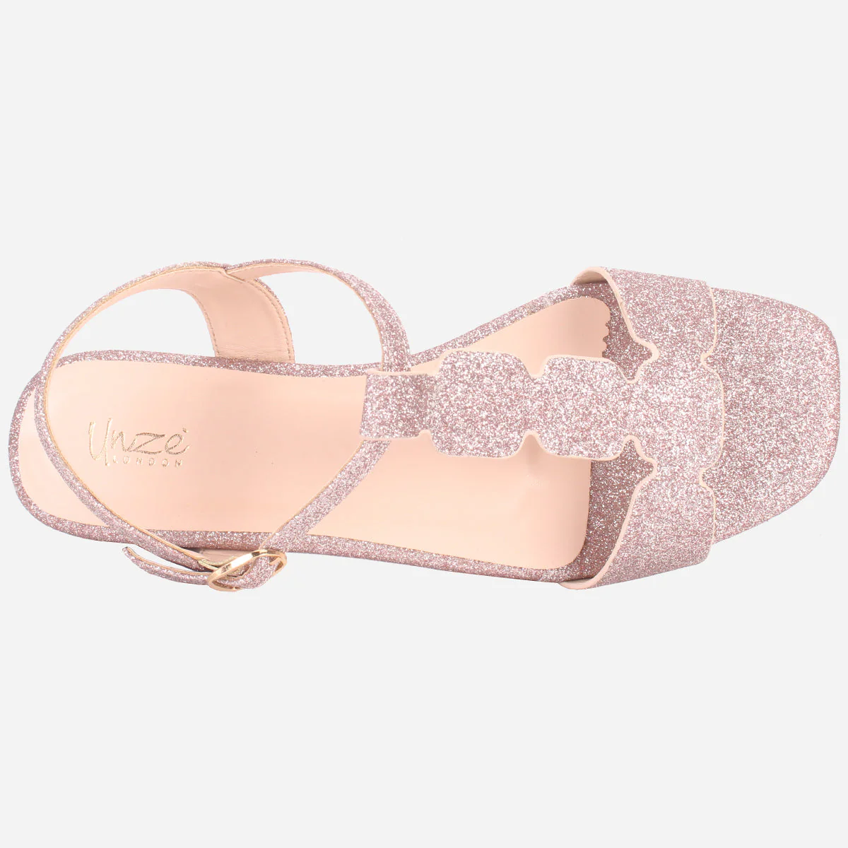 Womens "BENNU" Shimmery Summer Sandals - Image 4