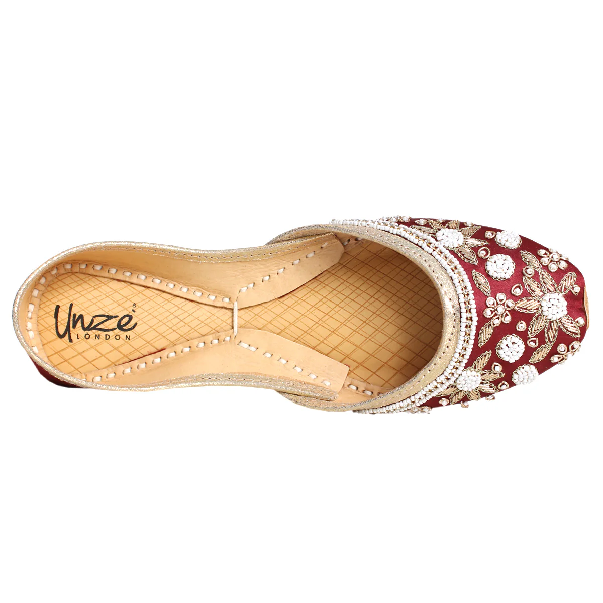 Women's "BERNA" Embellished Flat Khussa Pumps - Image 4