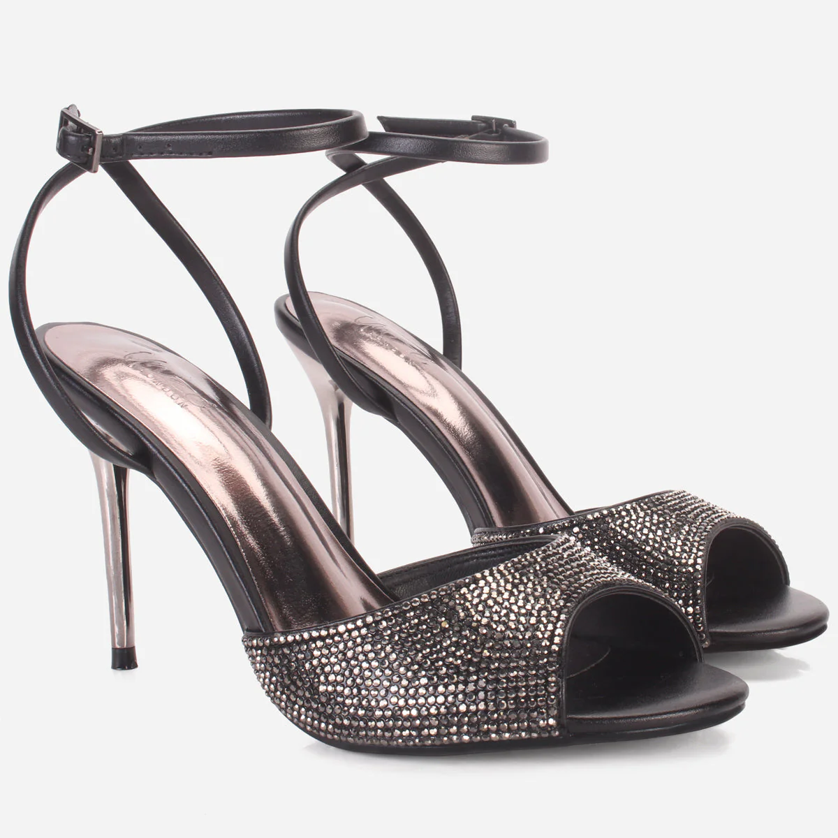 Women's "BILLAROS" Shimmery Stiletto Evening Sandals - Image 2