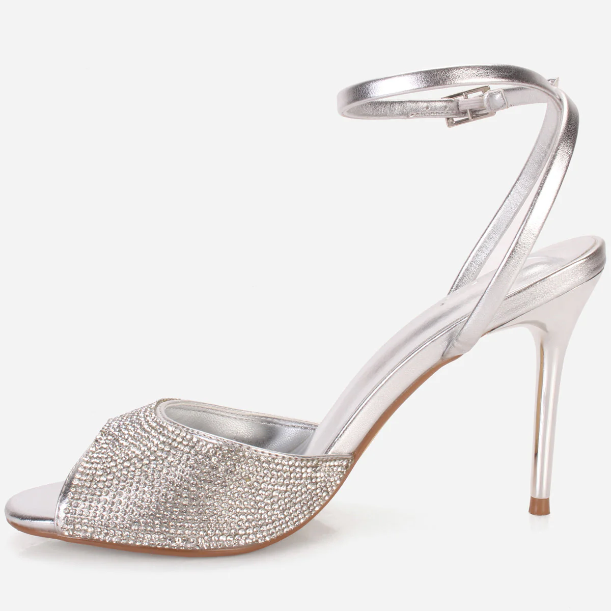 Women's "BILLAROS" Shimmery Stiletto Evening Sandals - Image 3