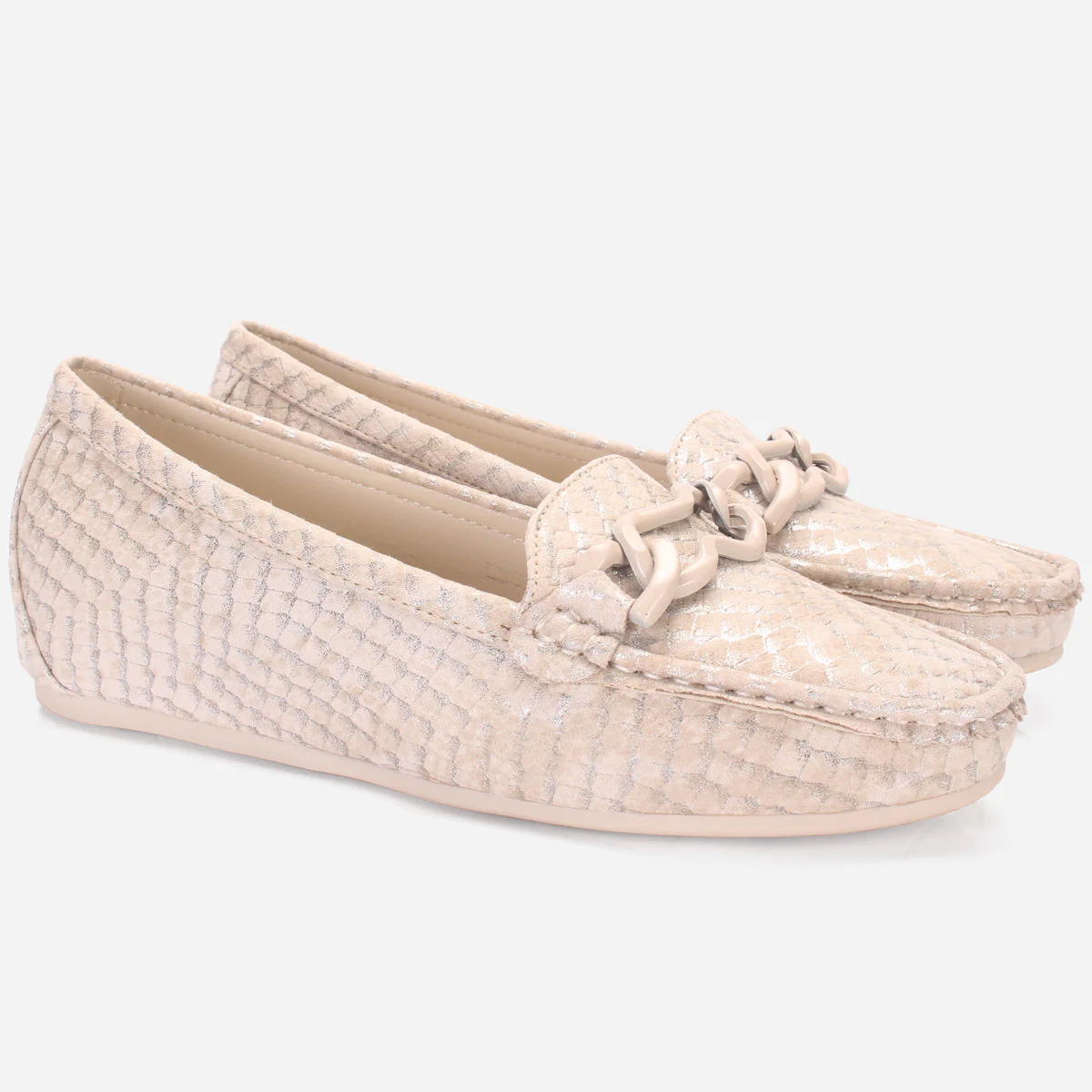 Women's "BINACA" Wedge Comfy Slide In Moccasins - Image 2