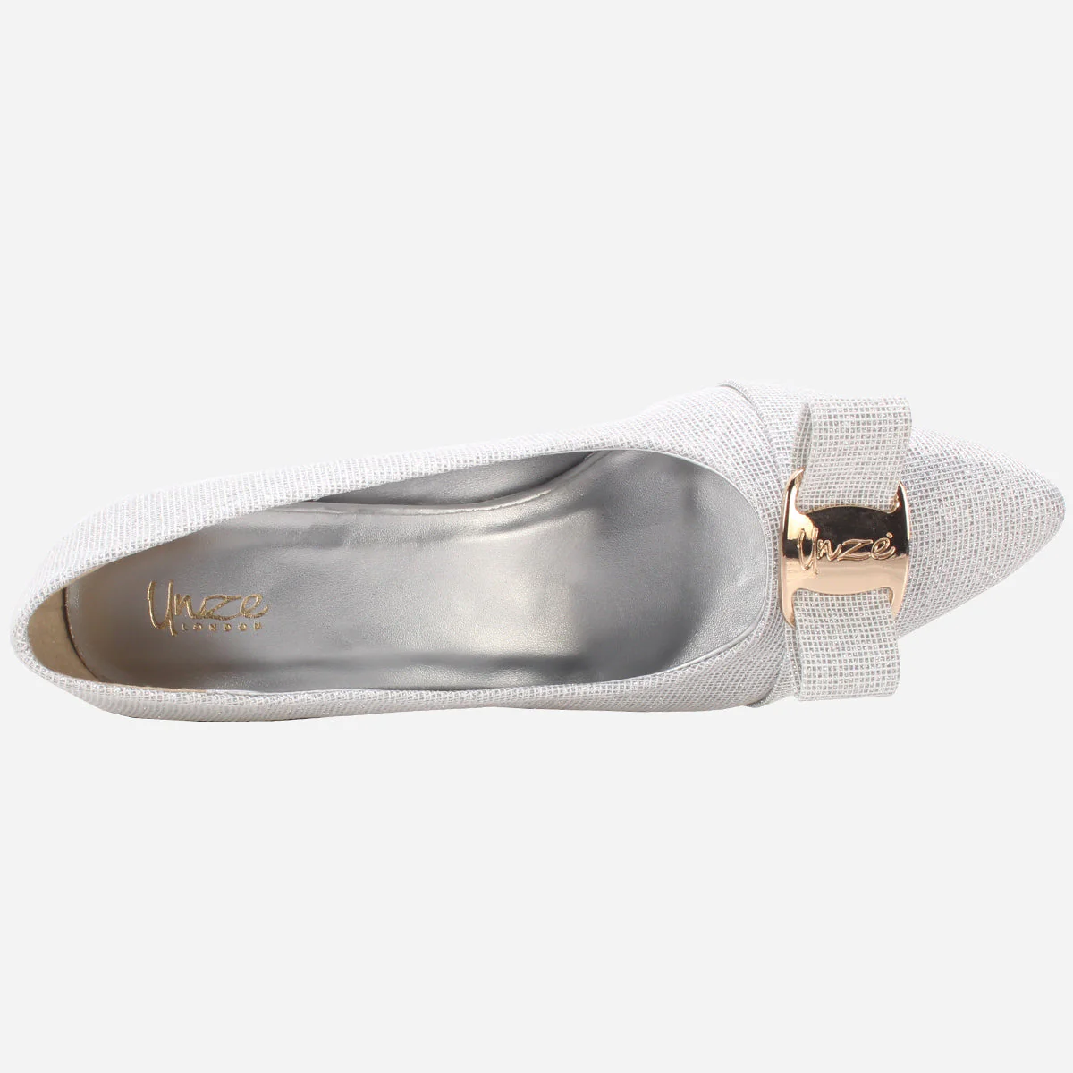 Womens "CALLIAS" Block Heeled Slip On Courts - Image 4
