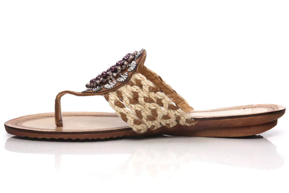 Womens Casual 'Hattie' Flat Thong Slipper - Image 2