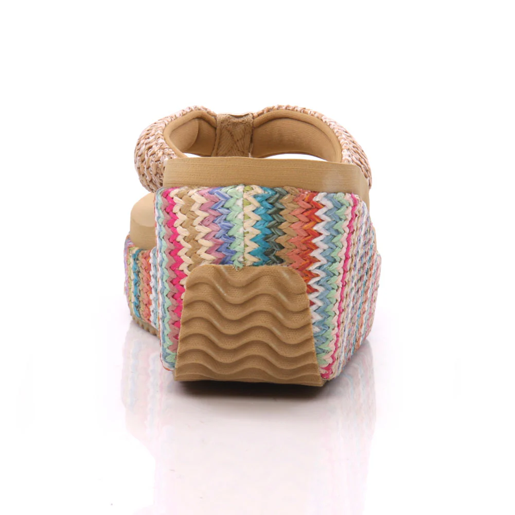 Womens Casual Wedge Thong Flip Flops - Image 2