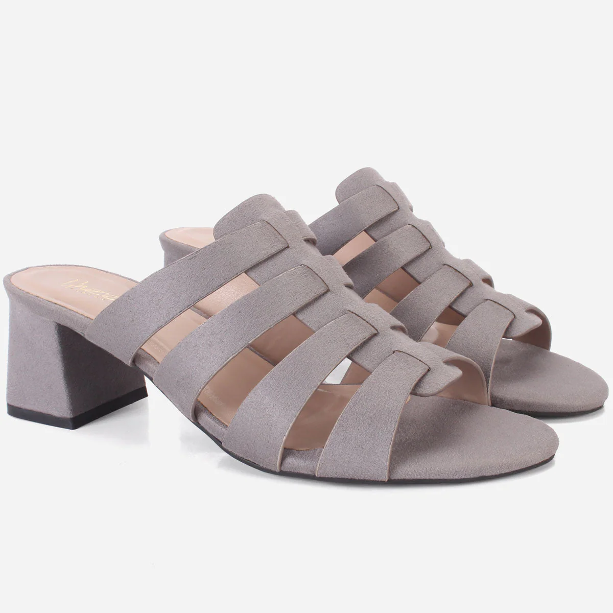 Womens "CHANTRIA" Open Toe Block Heel Sandals - Image 2