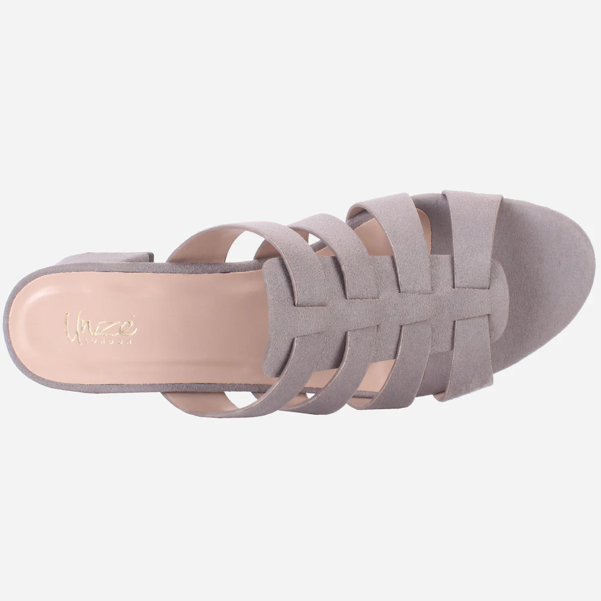 Womens "CHANTRIA" Open Toe Block Heel Sandals - Image 4