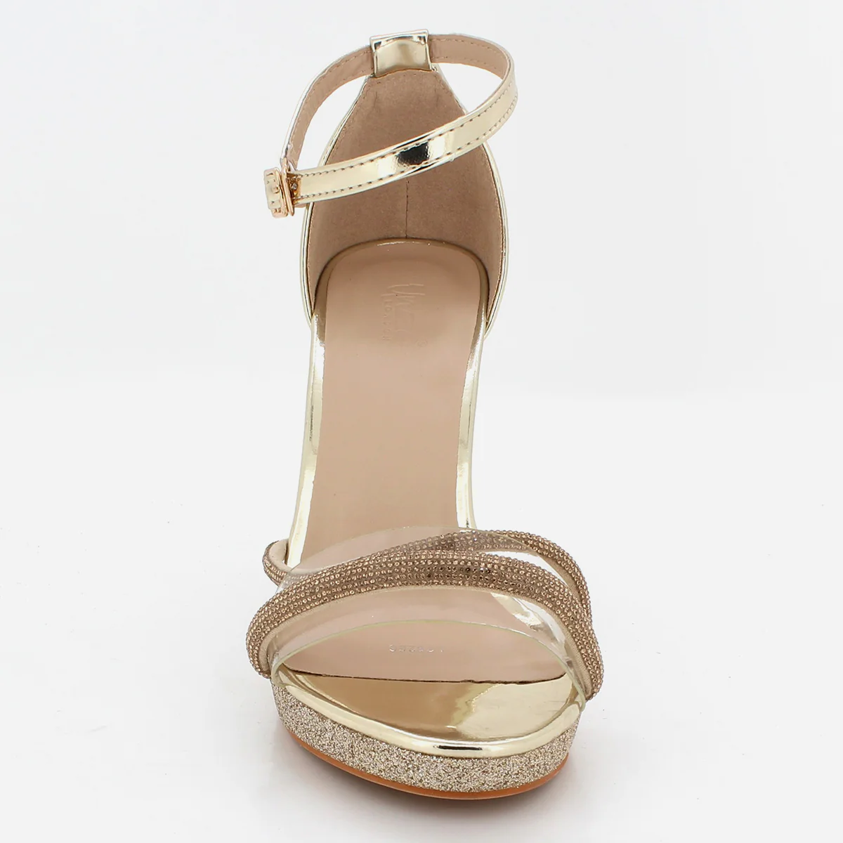 Womens "CHARLET" Fancy Block Heeled Party Sandals - Image 5