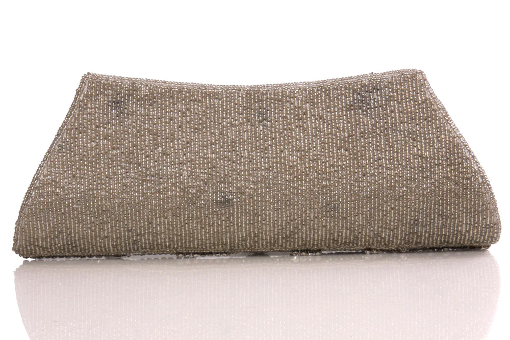 Womens ‘Christie’ Decorated Bridal Clutch Handbag - Image 3