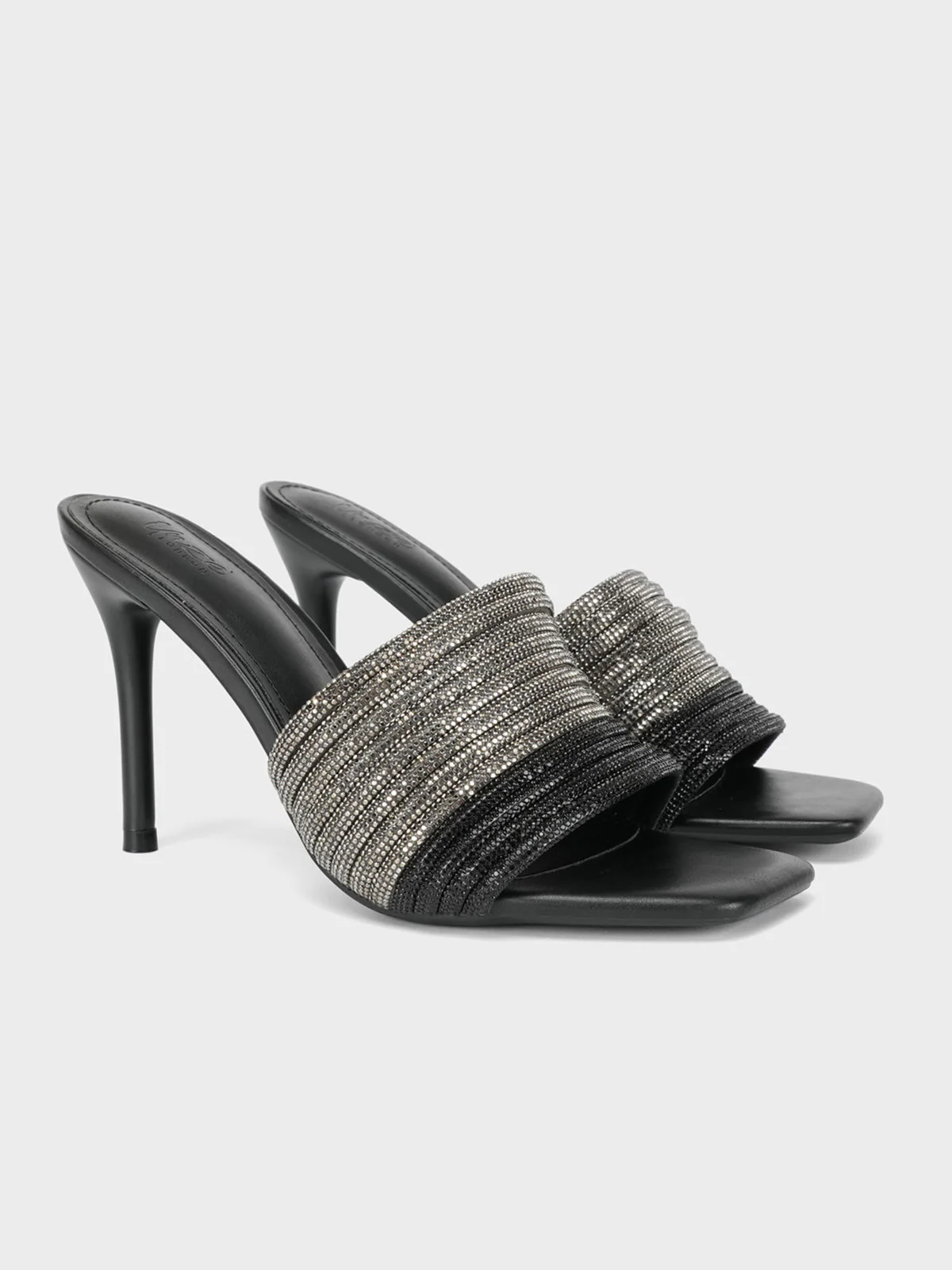 Womens "CHRYSSIE" Crystals Detailing Sandals - Image 2
