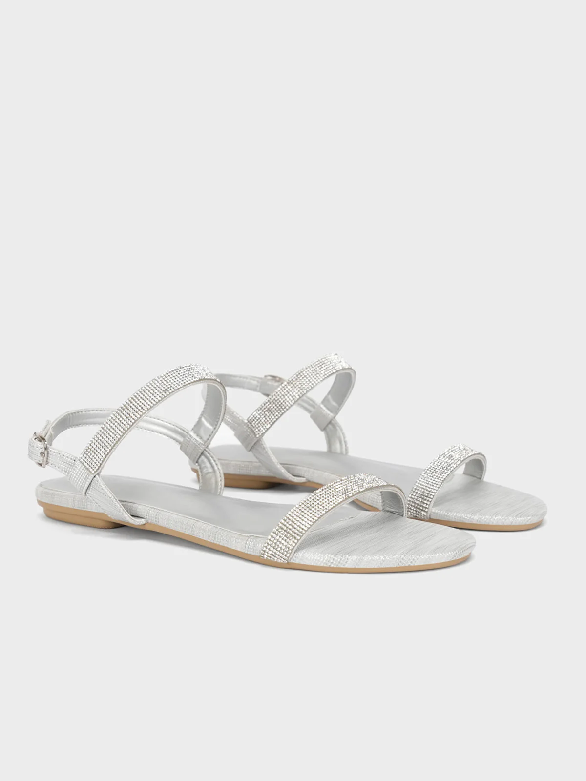 Women's "COACHI" Shimmer Flat Sandals - Image 2