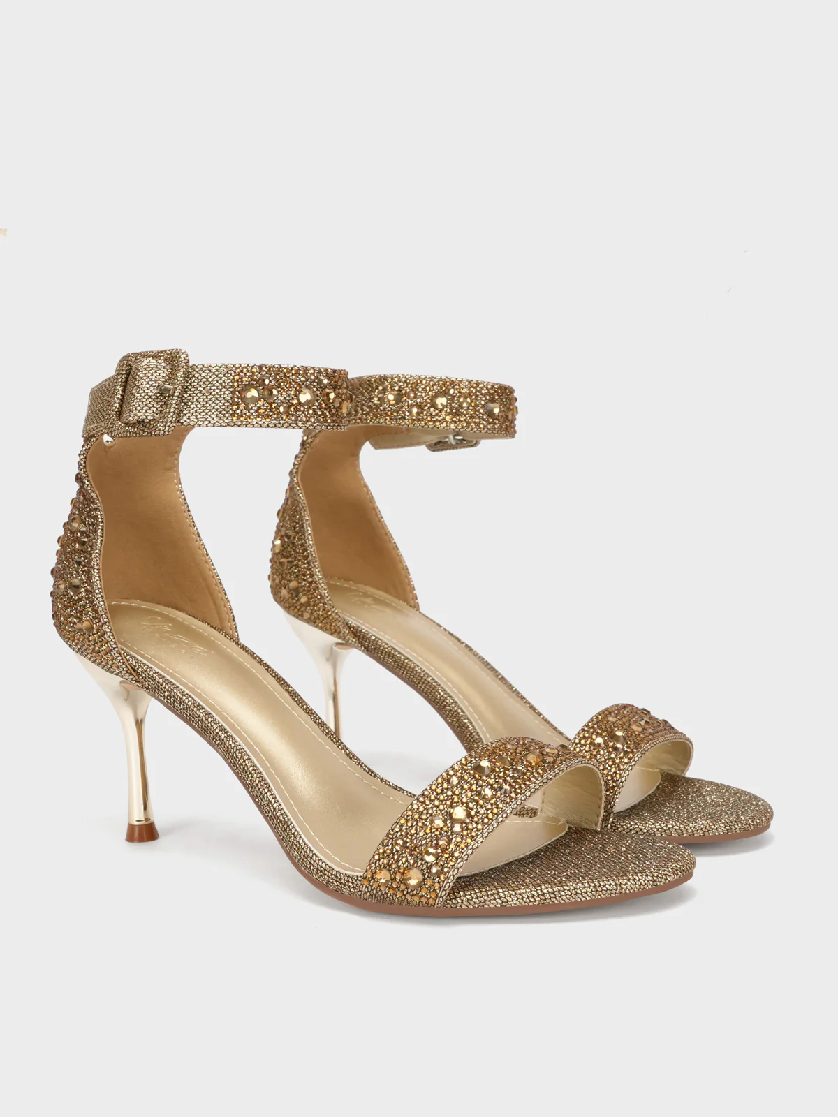 Womens "CYNZIA" Diamante Evening Sandals - Image 2