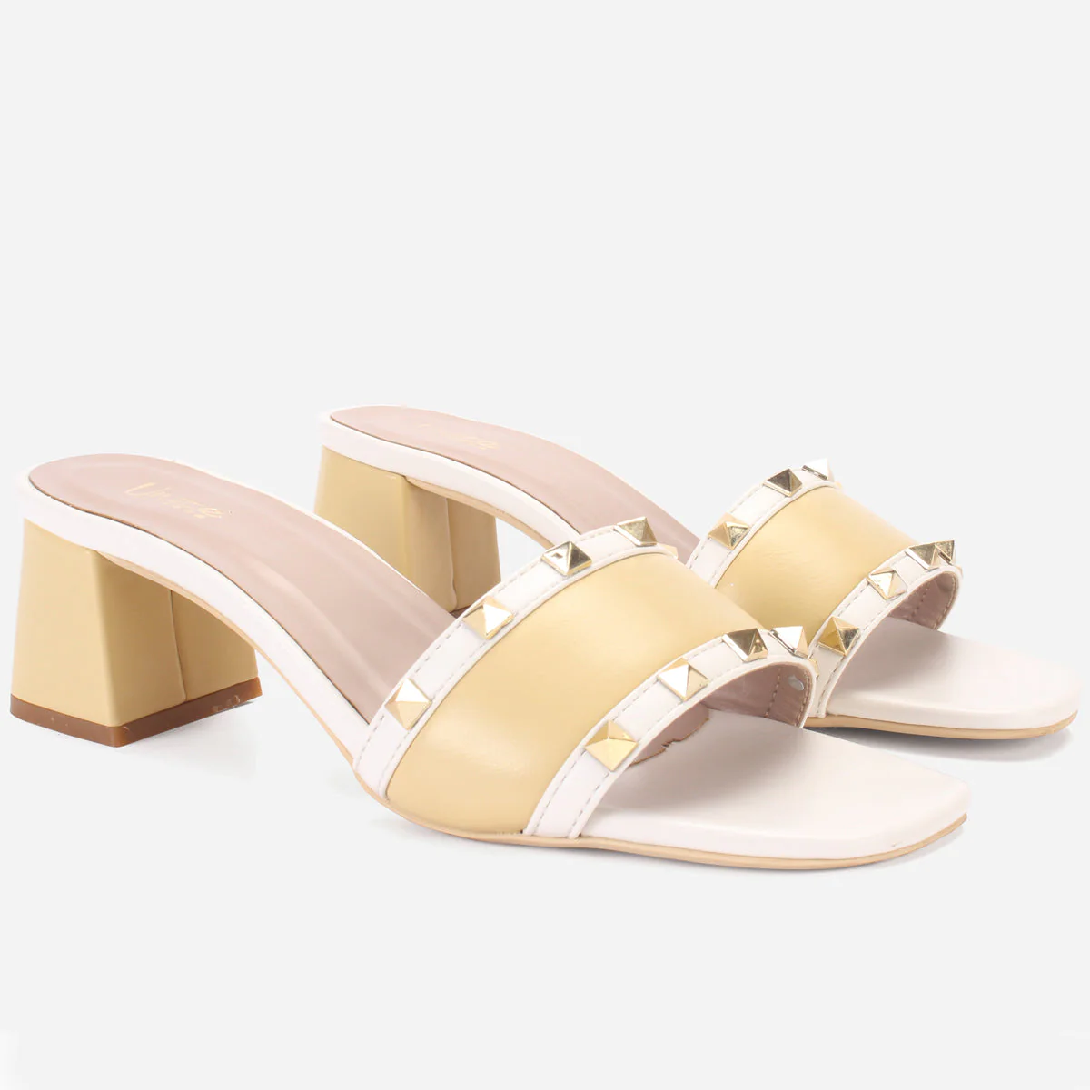 Womens "DEENA" Decorated Block Heeled Sandals - Image 2