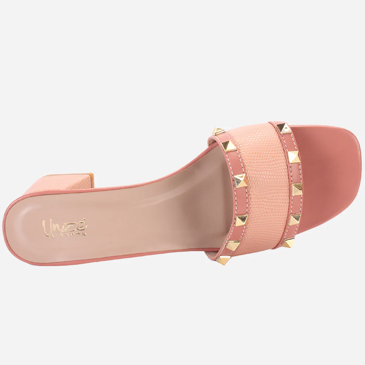 Womens "DEENA" Decorated Block Heeled Sandals - Image 4