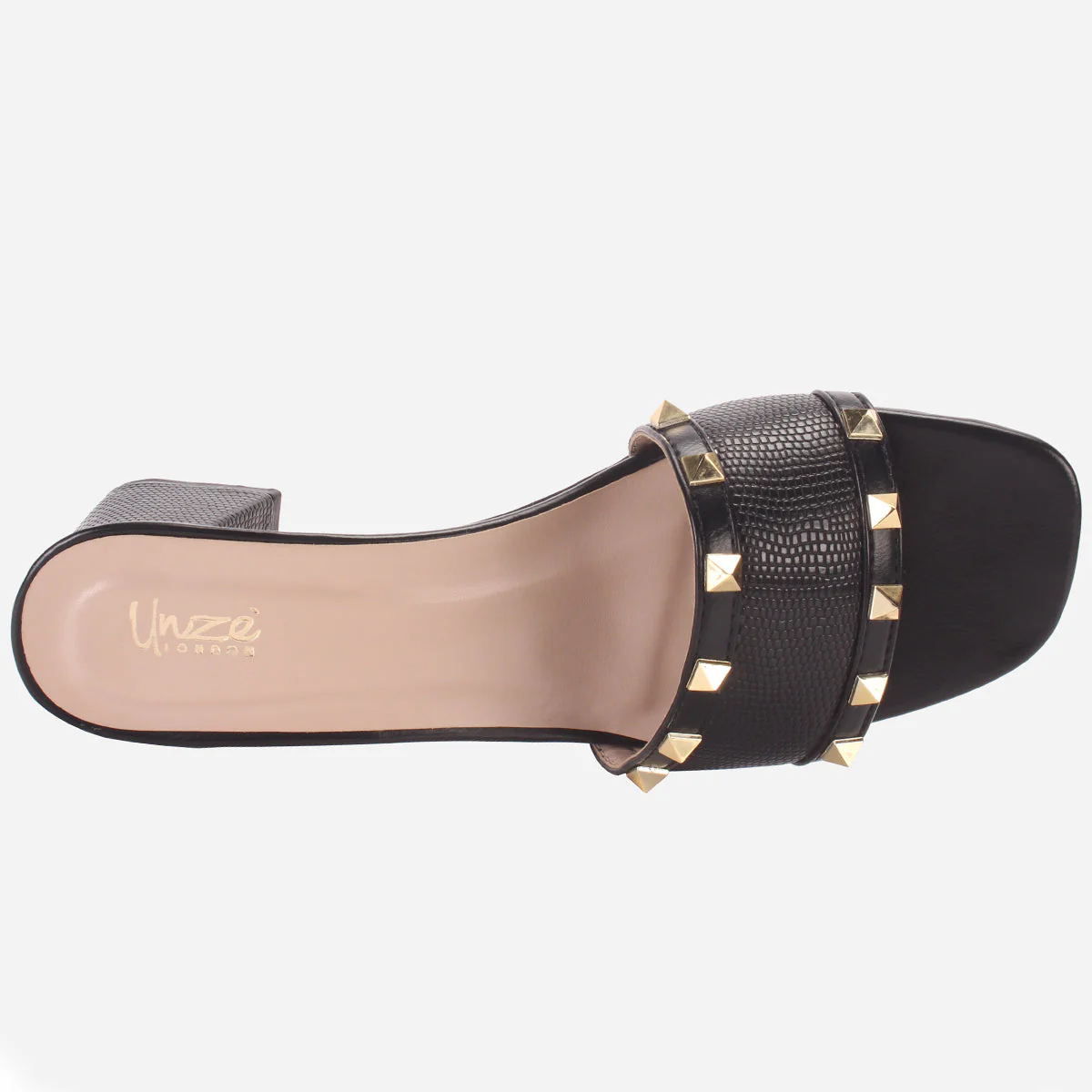 Womens "DEENA" Decorated Block Heeled Sandals - Image 4